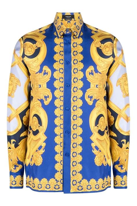 versace barocco silk shirt.